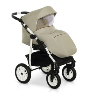 Krausman Sistema de viaje 3 in 1 Jet Beige Silla de paseo, Carrito con capazo y Silla de coche Design Made In Germany - Imagen 8