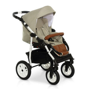 Krausman Sistema de viaje 3 in 1 Jet Beige Silla de paseo, Carrito con capazo y Silla de coche Design Made In Germany - Imagen 5