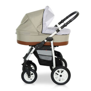 Krausman Sistema de viaje 3 in 1 Jet Beige Silla de paseo, Carrito con capazo y Silla de coche Design Made In Germany - Imagen 3